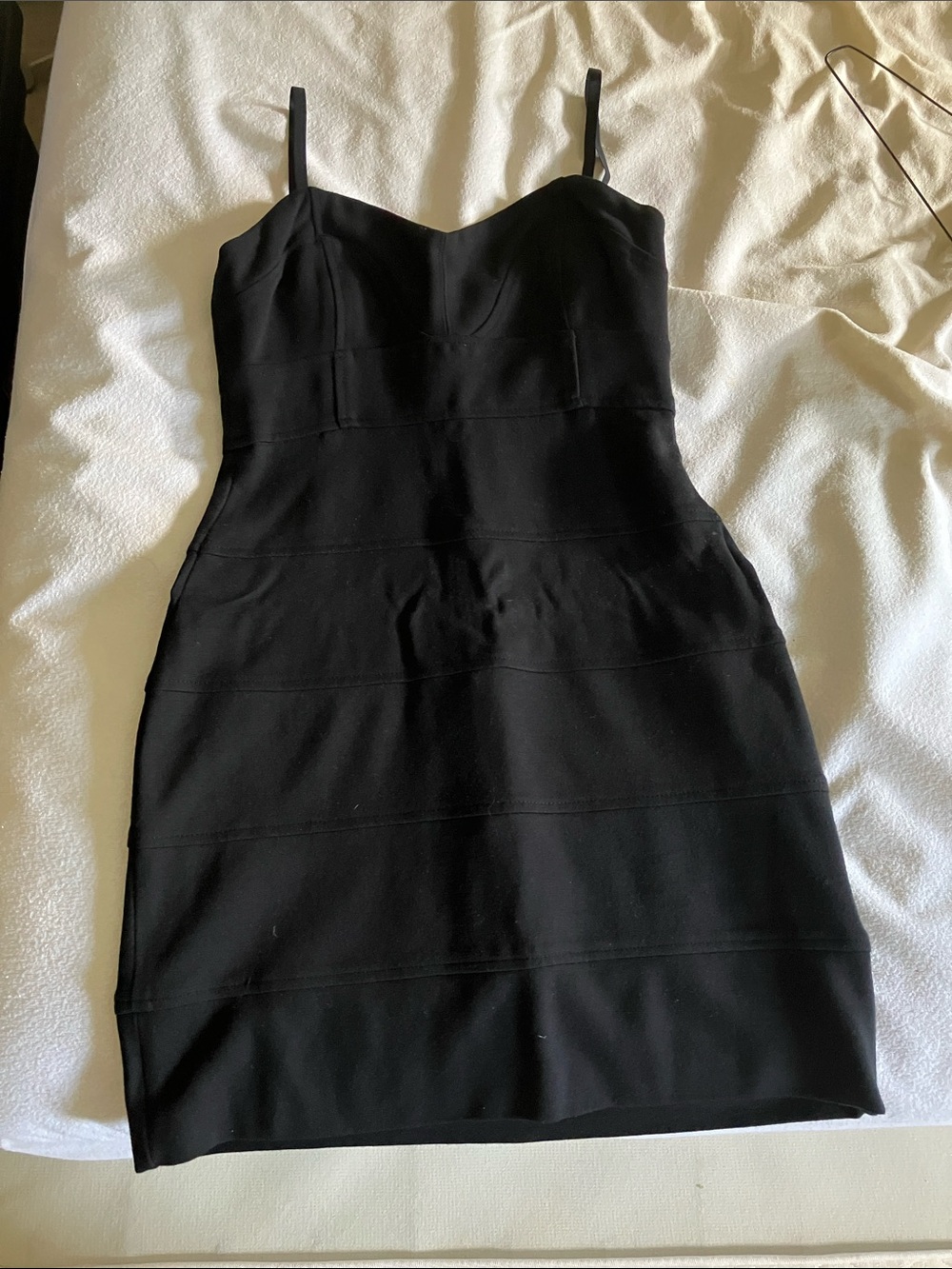 Talula Black Spaghetti-Strap Mini Dress